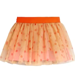 Nederdel - Tyl - Pink m. Prikker|Mini Rodini Clearance