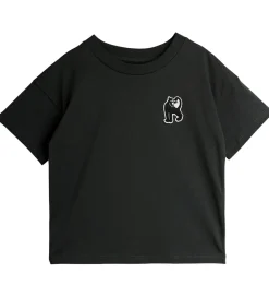 T-shirt - Panther patch - Sort|Mini Rodini Best
