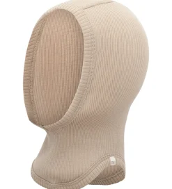 Elefanthue - 1-lags - Rib - Uld - Alephant - Beige|Minimalisma