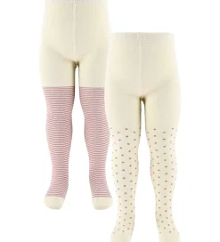 Strømpebukser - Bambus - 2-pak - Pale Pink|MiniPop Clearance