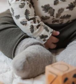 Strømper - Uld/Polyamid - Brown Melange|MiniPop Hot