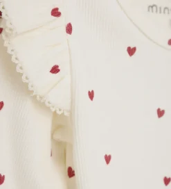 Body l/æ - Rib - Eggnog m. Hjerter|Minymo Discount