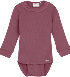 Body l/æ - Rib - Modal/Bomuld - Rose Brown|Minymo Sale