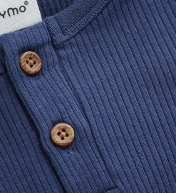 Body l/æ - Rib - Modal/Bomuld - Vintage Indigo|Minymo Outlet