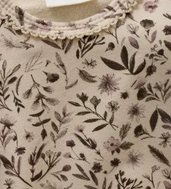 Body l/æ - Sweat - Smoke Gray m. Blomster|Minymo Discount