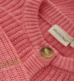 Cardigan - Strik - Rib - Strawberry Ice|Minymo Clearance