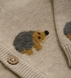 Cardigan Knit - Beige Melange|Minymo Sale