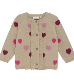 Cardigan Knit - Beige Melange|Minymo Sale