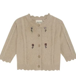 Cardigan Knit - Beige Meleret|Minymo Hot