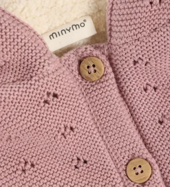 Cardigan m. Teddy - Woodrose|Minymo Outlet