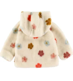 Fleecejakke - Sandshell m. Blomster|Minymo Online