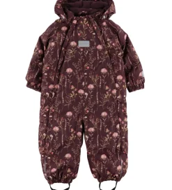 Flyverdragt - Catawba Grape m. Blomster|Minymo Sale