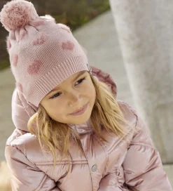 Hue - Strik - Misty Rose m. Hjerter/Kvast|Minymo Sale