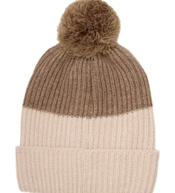 Hue m. Fleece - Uld/Akryl - Caribou m. Kvast|Minymo Outlet