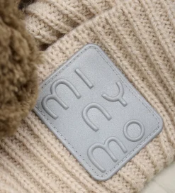 Hue m. Fleece - Uld/Akryl - Caribou m. Kvast|Minymo Outlet