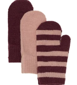 Luffer - 3-pak - Uld - Strik - Catawba Grape|Minymo New