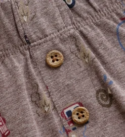 Natbukser - Dark Brown Melange|Minymo