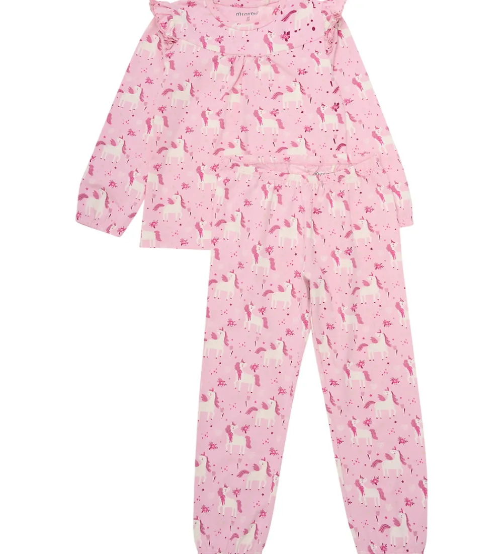 Nattøj - 2-delt - AOP - Bleached Mauve|Minymo Online