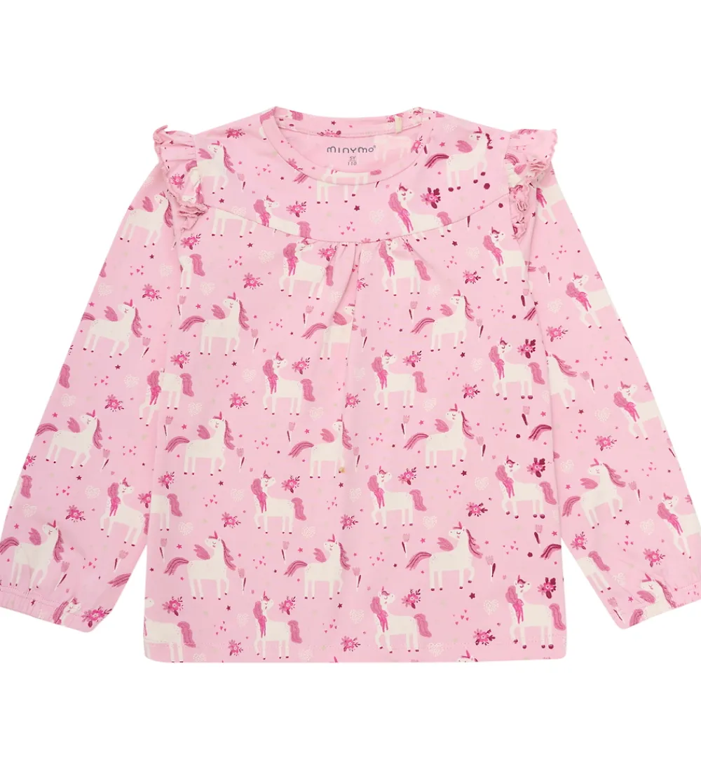 Nattøj - 2-delt - AOP - Bleached Mauve|Minymo Online