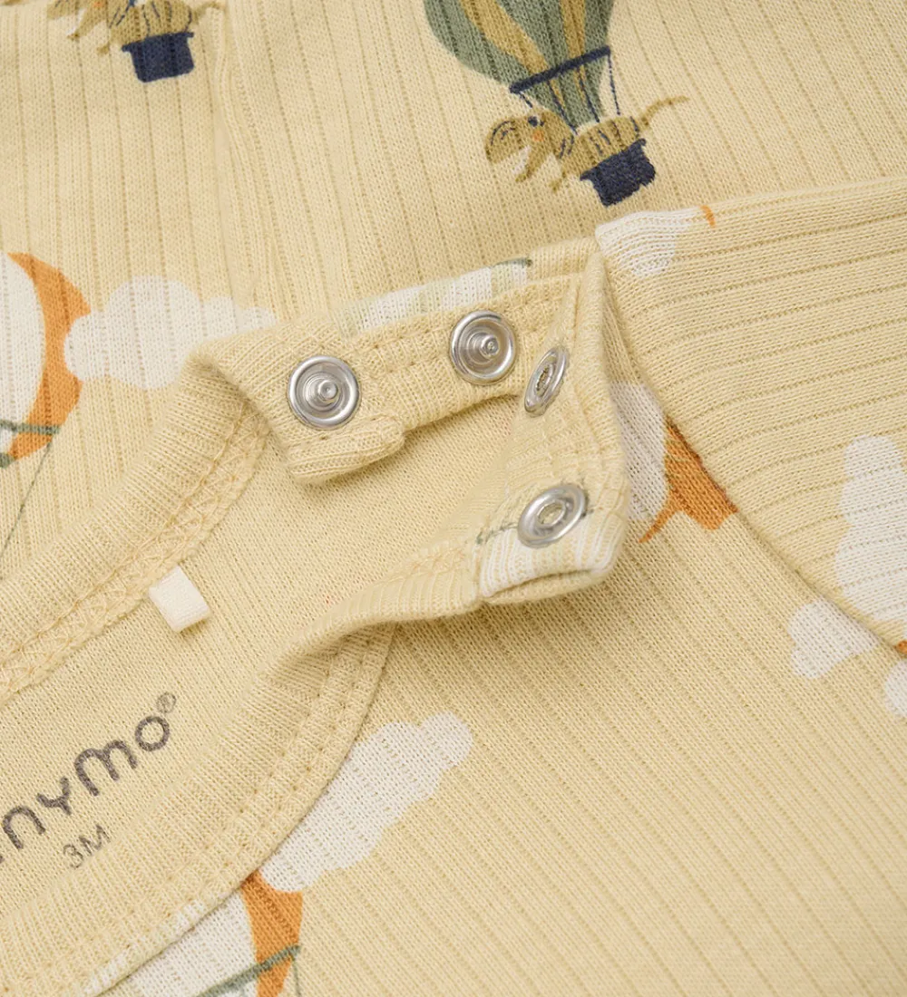 Shortssæt - Shorts/T-shirt - Rib - Parsnip|Minymo Clearance