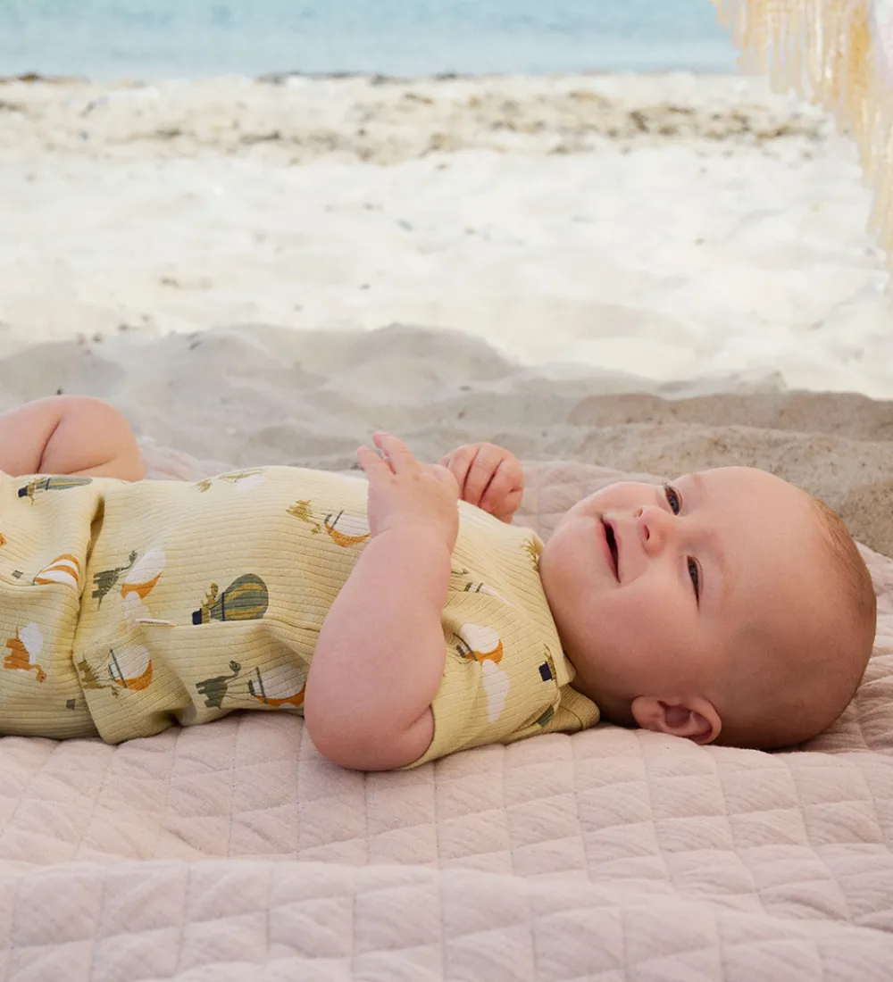 Shortssæt - Shorts/T-shirt - Rib - Parsnip|Minymo Clearance