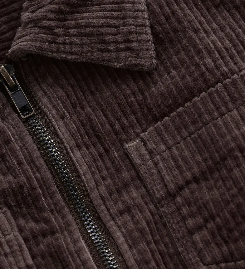 Skjorte - Cord - Fløjls - Chocolate Chip|Minymo Clearance