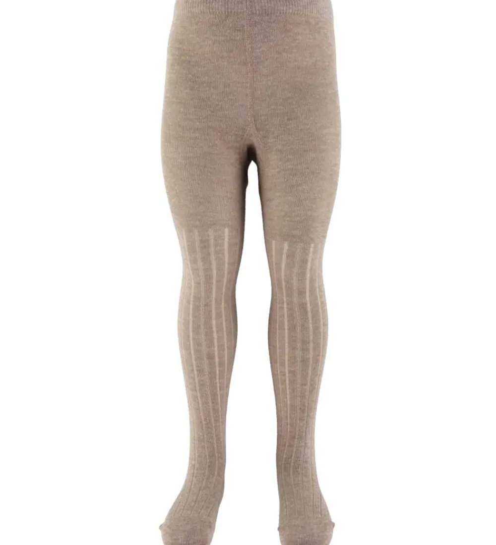 Strømpebukser - 2-pak - Simply Taupe|Minymo Outlet