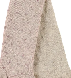 Strømpebukser - 2-pak - Viskose/Uld - Burnished Lilac/Bei|Minymo Discount