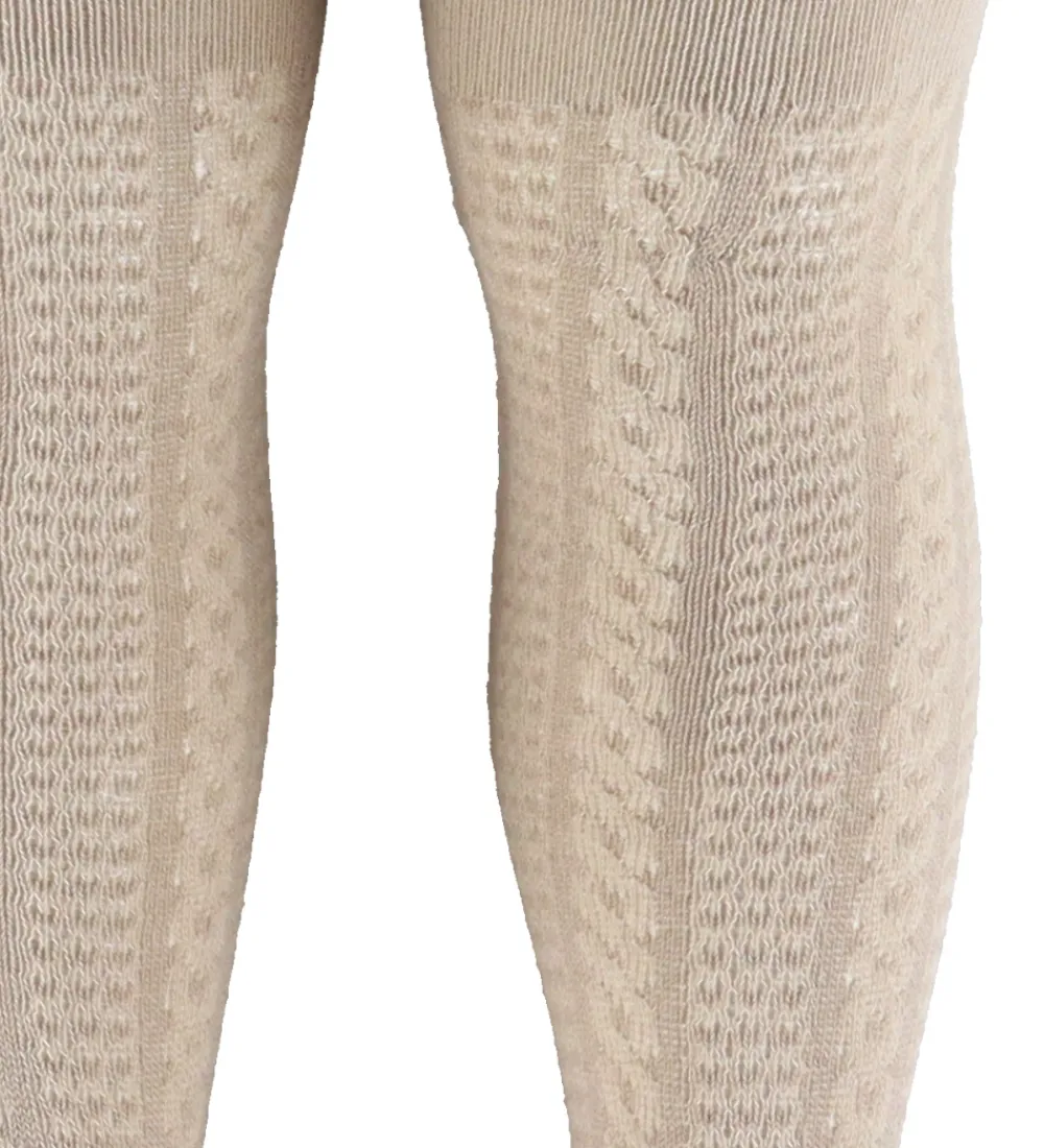 Strømpebukser - Strik - 2-pak - Woodrose|Minymo Sale