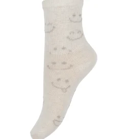 Strømper - 5-pak - Gråmeleret/Beige m. Print|Minymo Clearance