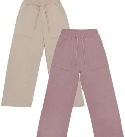 Sweatpants - 2-pak - Elderberry/Rainy Day|Minymo Sale