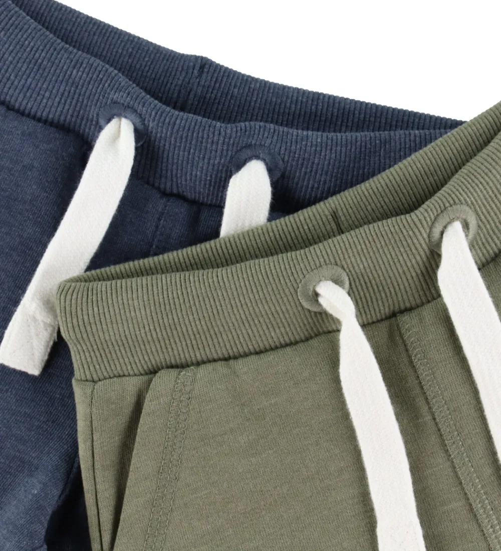 Sweatshorts - 2-pak - Vetiver|Minymo Online