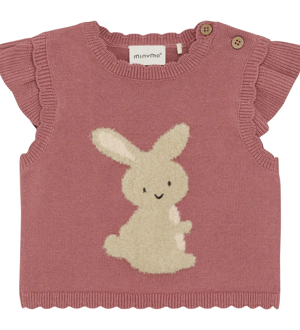 Vest Knit - Withered Rose|Minymo Sale