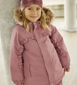 Vinterjakke - Withered Rose m. Flæser|Minymo Outlet