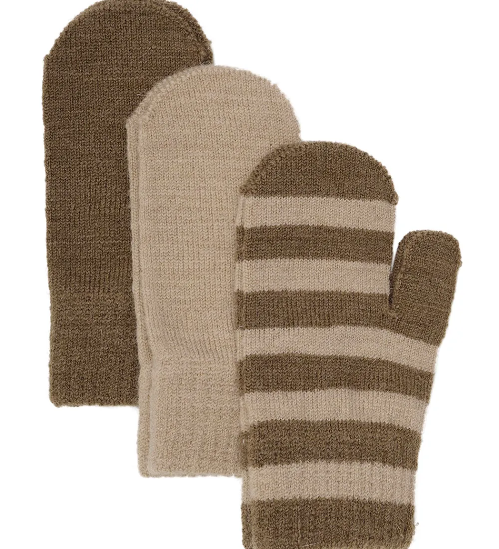 Minyno Luffer - 3-pak - Uld - Caribou|Minymo Online