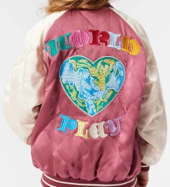 Bomberjakke - Haru - Dark Rose/Creme m. Broderi|Molo Discount