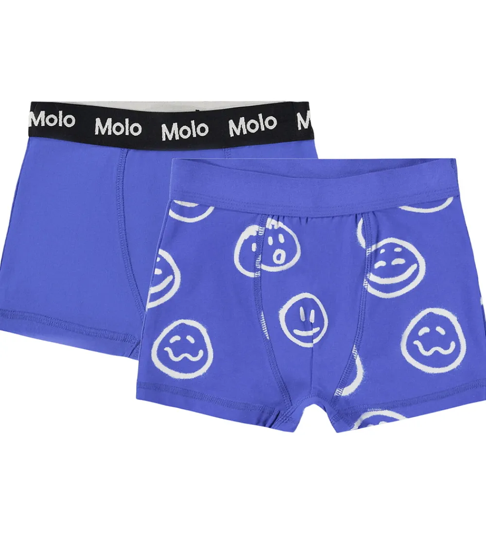 Boxershorts - Justin - 2-pak - Moon Moods Blue|Molo Online