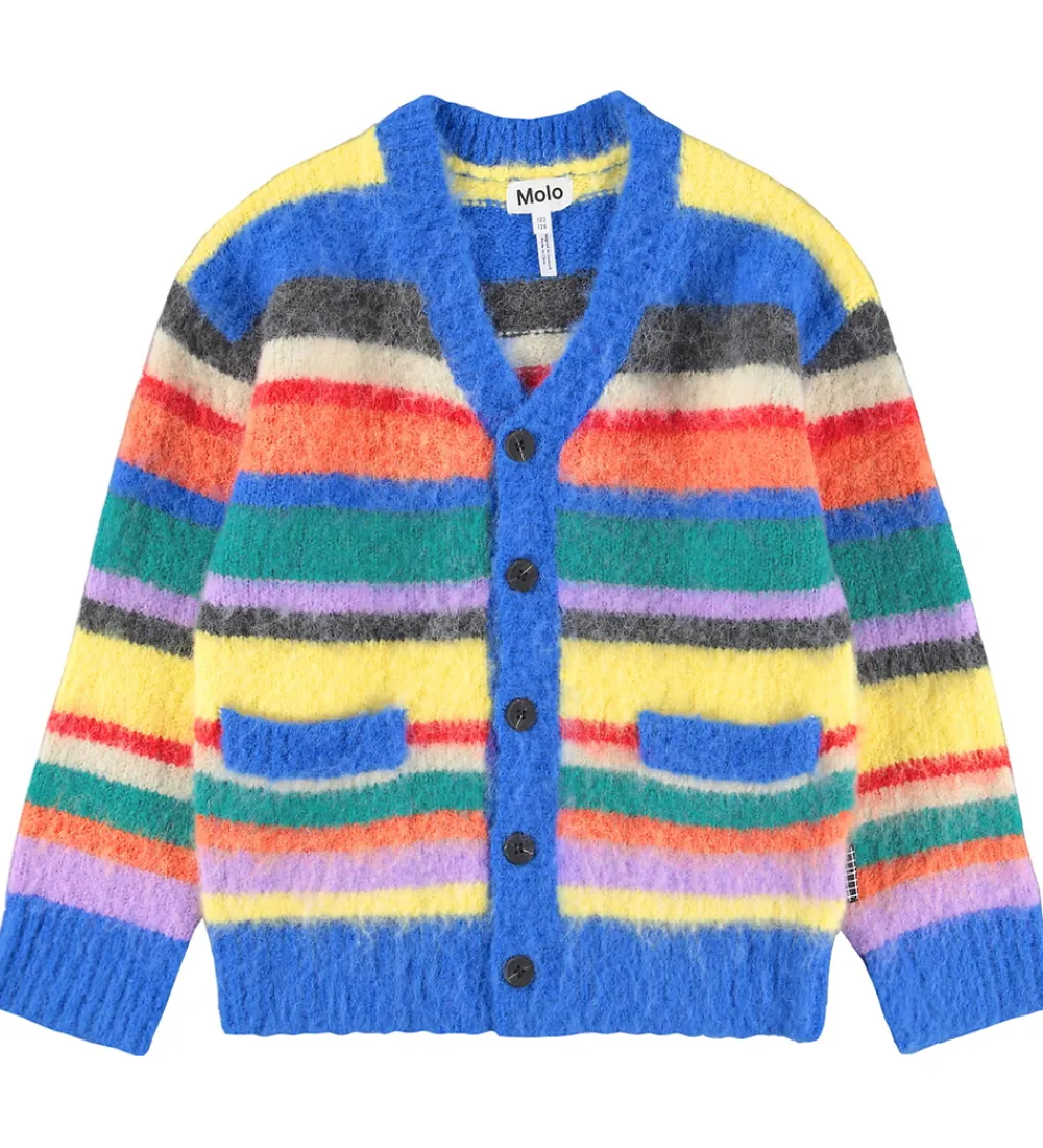 Cardigan - Strik - Uld - Brutus - Fyzzy Stripe|Molo Clearance