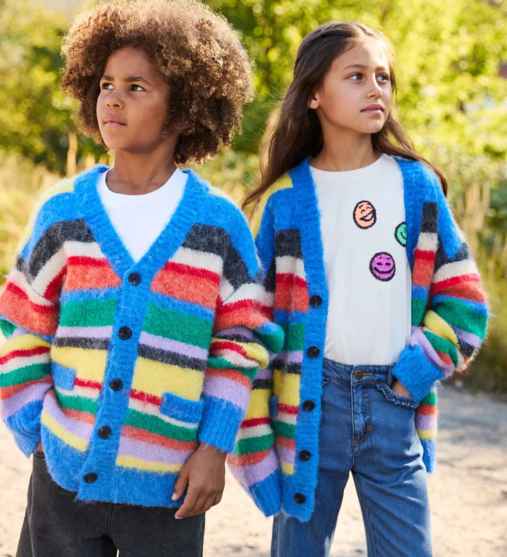 Cardigan - Strik - Uld - Brutus - Fyzzy Stripe|Molo Clearance