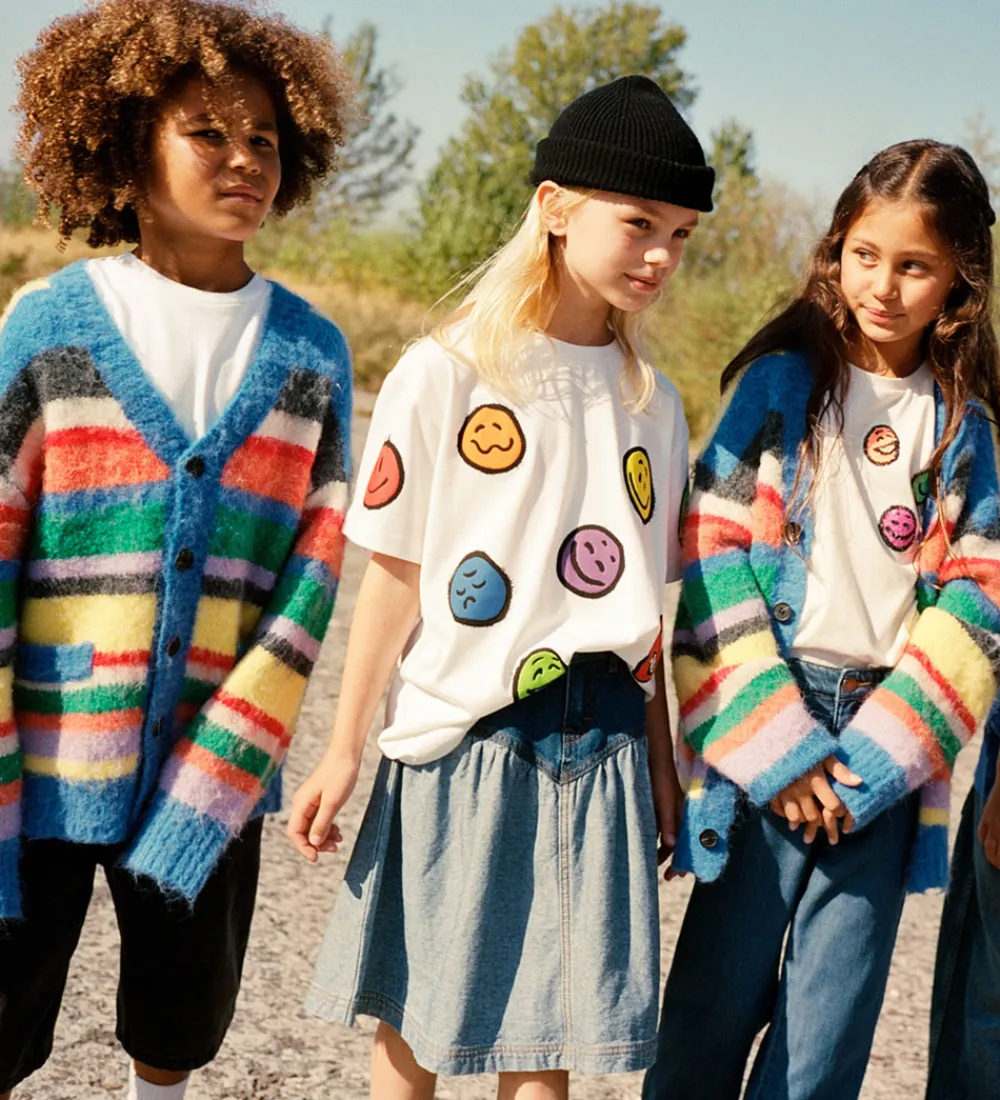 Cardigan - Strik - Uld - Brutus - Fyzzy Stripe|Molo Clearance