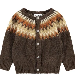 Cardigan - Strik - Uld - Bay - Browns|Molo New