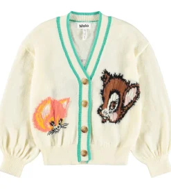 Cardigan - Strik - Uld - Gaby - Buttercream|Molo Clearance