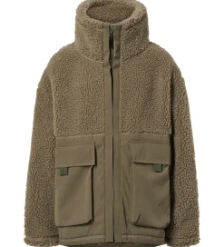 Fleecejakke - Utha - Bark Green|Molo Sale