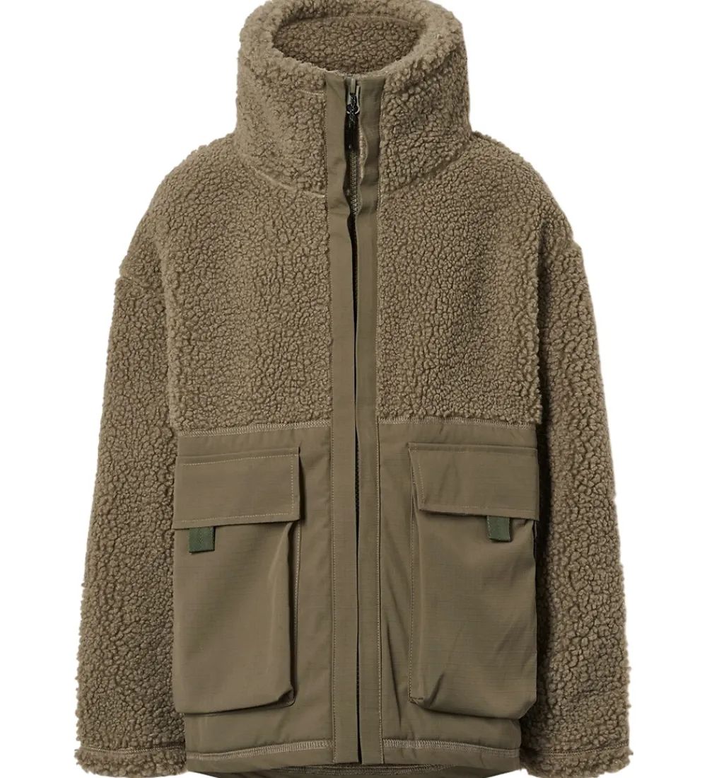 Fleecejakke - Utha - Bark Green|Molo Sale