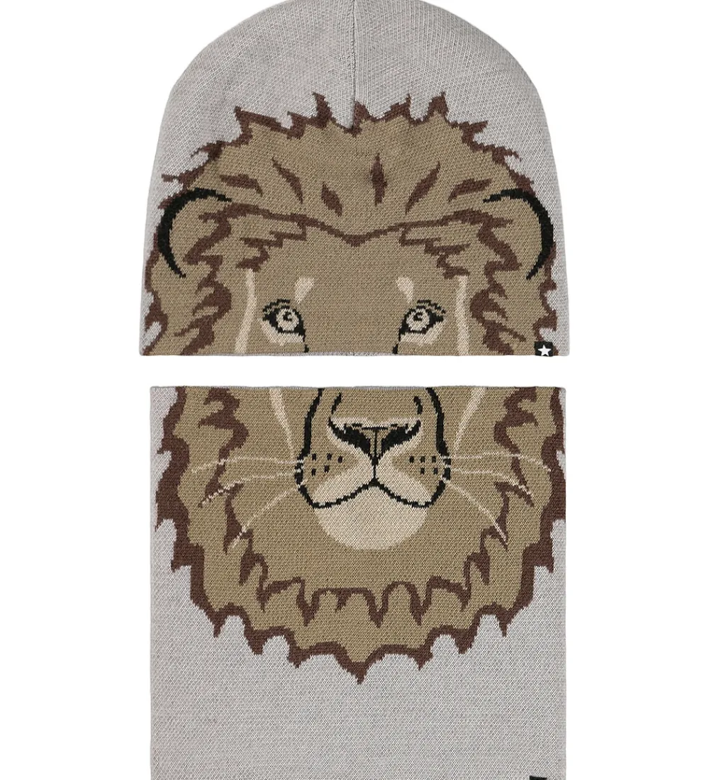 Hue m. Tube - Kleo - Uld/Akryl - Lion Face|Molo Best