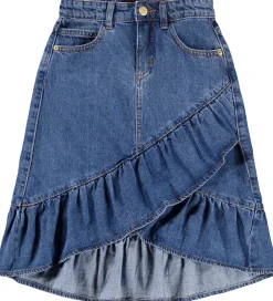 Nederdel - Denim - Belinda - Mid Blue Denim|Molo Sale