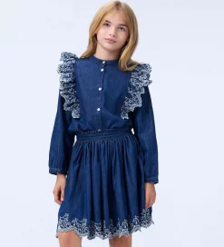 Nederdel - Denim - Bitta - Oak Embroidery|Molo Outlet