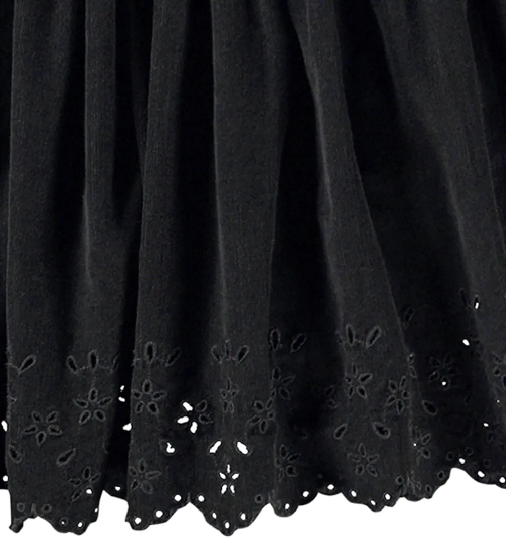 Nederdel - Fløjl - Bellis - Black|Molo Best