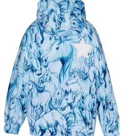 Regnjakke - PE - Waiton - Sky Blue Horses|Molo Clearance