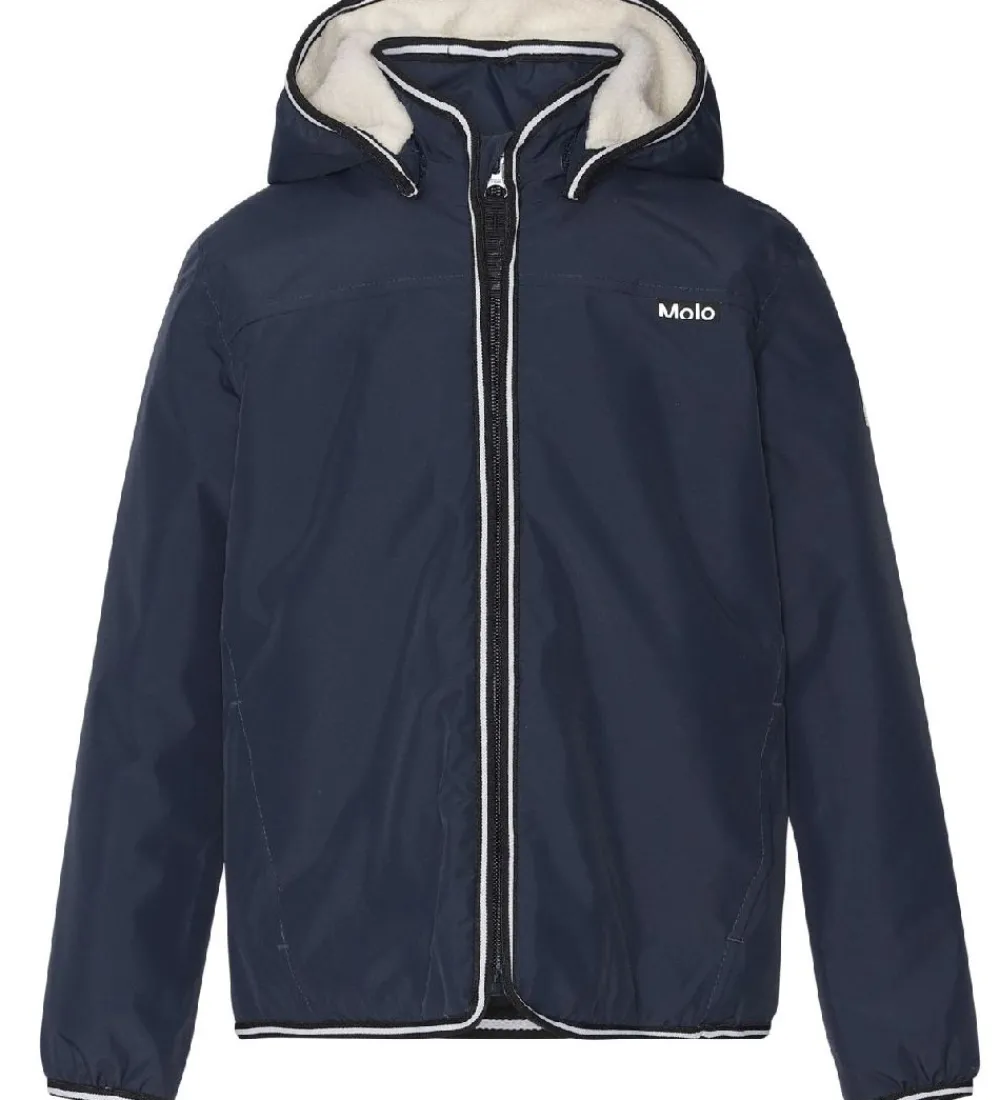 Regnjakke m. Vattering - Winner - Galaxy Blue|Molo Outlet